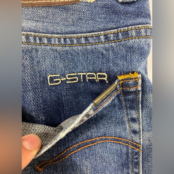 G-Star Raw Button Fly 3301 Deconstructed Straight Jeans Size 30x32 Excellent - Picture 14 of 16